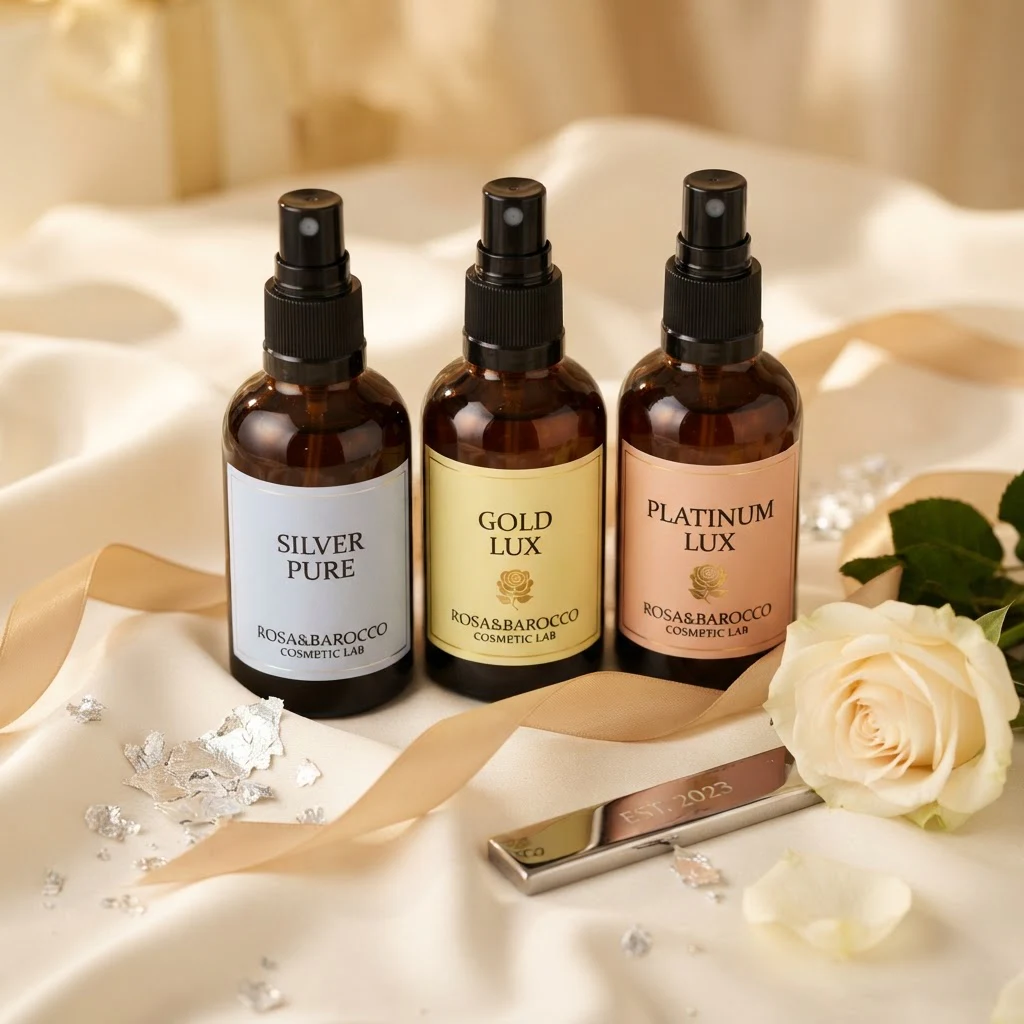 Подарочный набор ROSA&BAROCCO: Silver Pure, Gold Lux и Platinum Lux